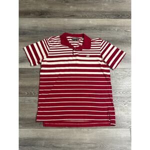 Ecko Unltd. Striped Red Polo Shirt Preppy Retro Y2K Streetwear - Men’s Large